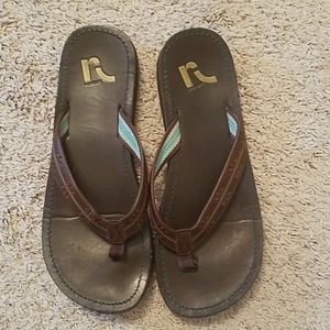 Report brown flip flops